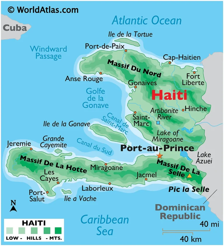 Haiti Geographical Map